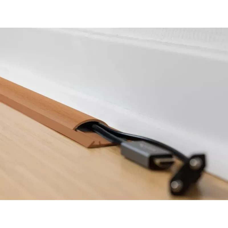 Kabeļu kanāls DeLOCK 20731 pašlīmējošs 50 x 13 mm koka izskats