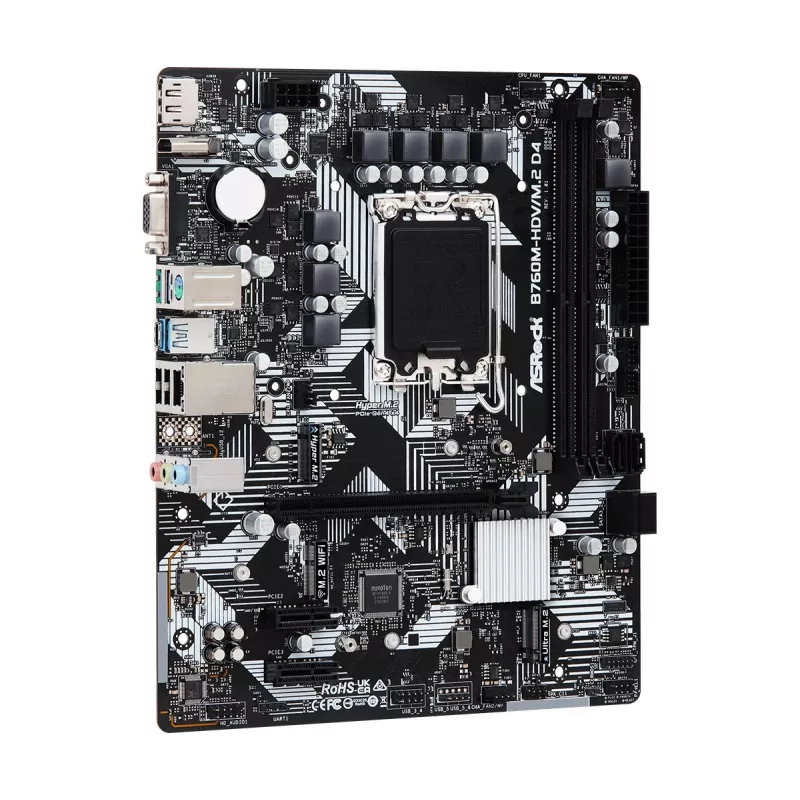 ASRock B760M-HDV/M.2 D4 DDR4 LGA 1700 Micro-ATX mātesplate
