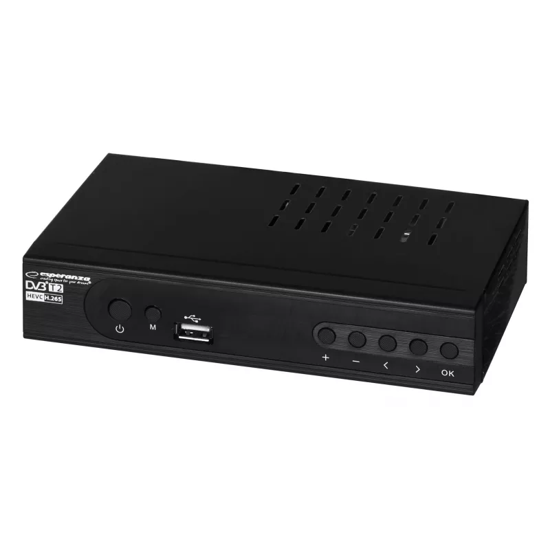 Dekoder Tuner TV DVB-T2 Hevc H.265 kabelis HDMI