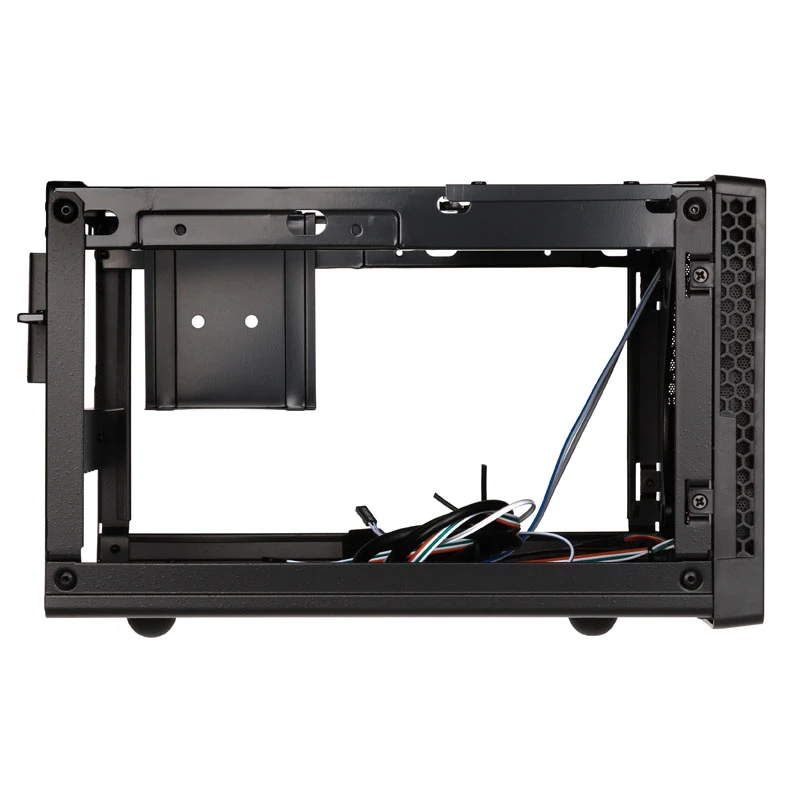 SilverStone SUGO 13 - Desktop - Mini-DTX - bez barošanas bloka (AT / PS/2) - Melns - USB/Audio (SST-SG13B-Q)
