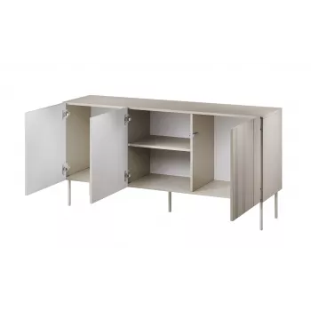Kumode cama meble ISLA 1505x400x750 mm, kašmira matēts, skaidu plāksne
