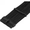 SilverStone PP07E - Barošanas pagarinātājkabelis - ATX, 24 kontaktu (W) uz ATX, 24 kontaktu (M) - 30 cm - Melns