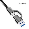 USB 3.2 Gen1 centrmezgls, 7 portu ar ieslēgšanas/izslēgšanas slēdzi, melns