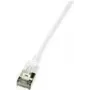 LogiLink Ultraflex SlimLine - Patch-Cable - RJ-45 (M) uz RJ-45 (M) - 0,5 m - 3,8 mm - ekranēts PIMF - CAT 6a - Ekranēts, bez halogēna, veidots - Balts, RAL 9010