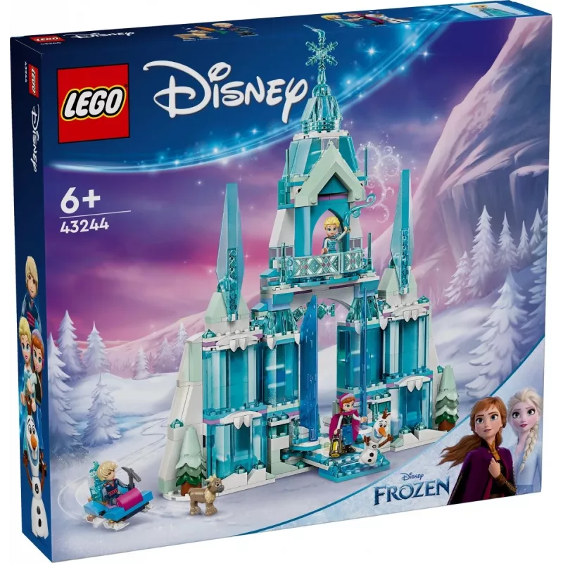 Konstrukcijas rotaļlieta LEGO Disney Princess Elsas Ziemas pils 43244 — būvējams komplekts radošai rotaļai