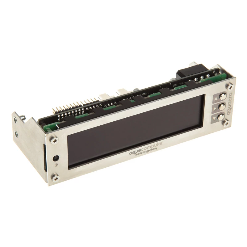 Aqua Computer 53145 ventilatora ātruma regulators LCD nerūsējošais tērauds