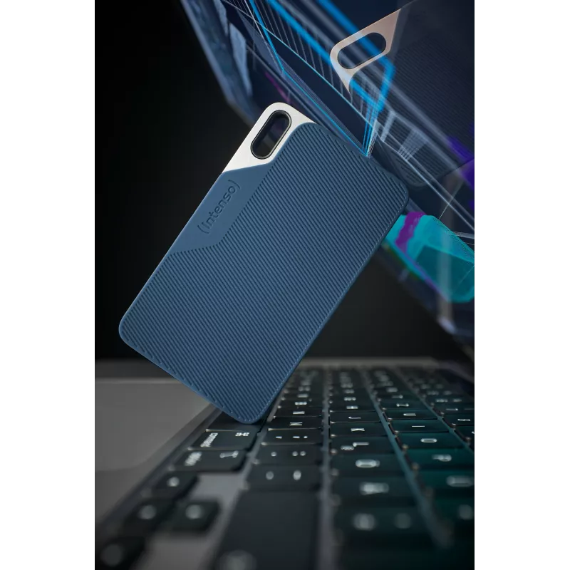 SSD disks Intenso 250GB USB Type-C 3.2 Gen 1 zili pelēks
