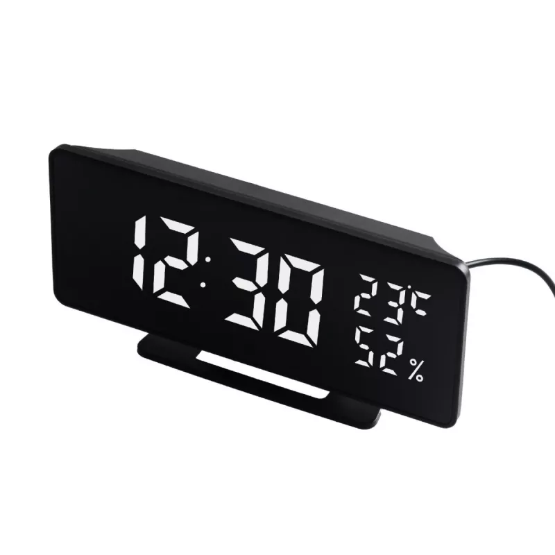 Digitālais LED modinātājs GreenBlue GB395 ar temperatūras displeju