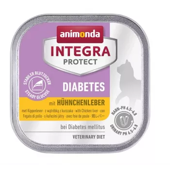 Mitrā kaķu barība animonda INTEGRA PROTECT Diabetes mājputnu gaļa 100 g paplāte, bez cukura, bez glutēna