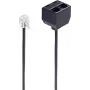 telefona kabelis ShiverPeaks BS71231 0,1 m Melns