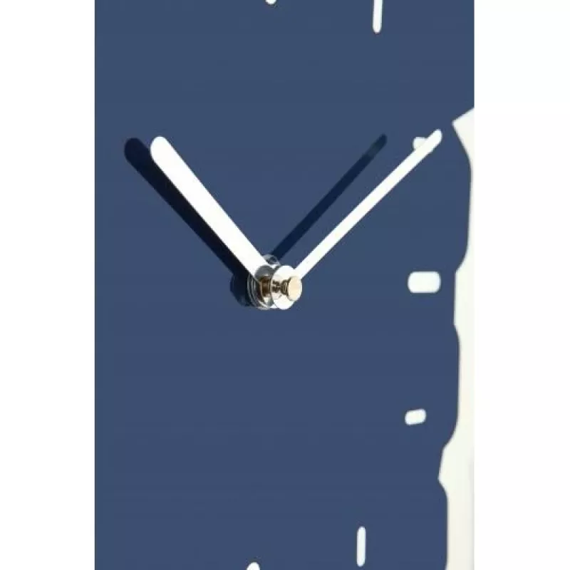 NeXtime pulkstenis 3072bl Thumbs up, 40,5x41,5 cm, sienas, zils/sudrabs