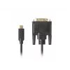 Video kabeļa adapteris LANBERG CA-CMDV-10CU-0030-BK, USB Type-C uz DVI-D, 3 m, melns