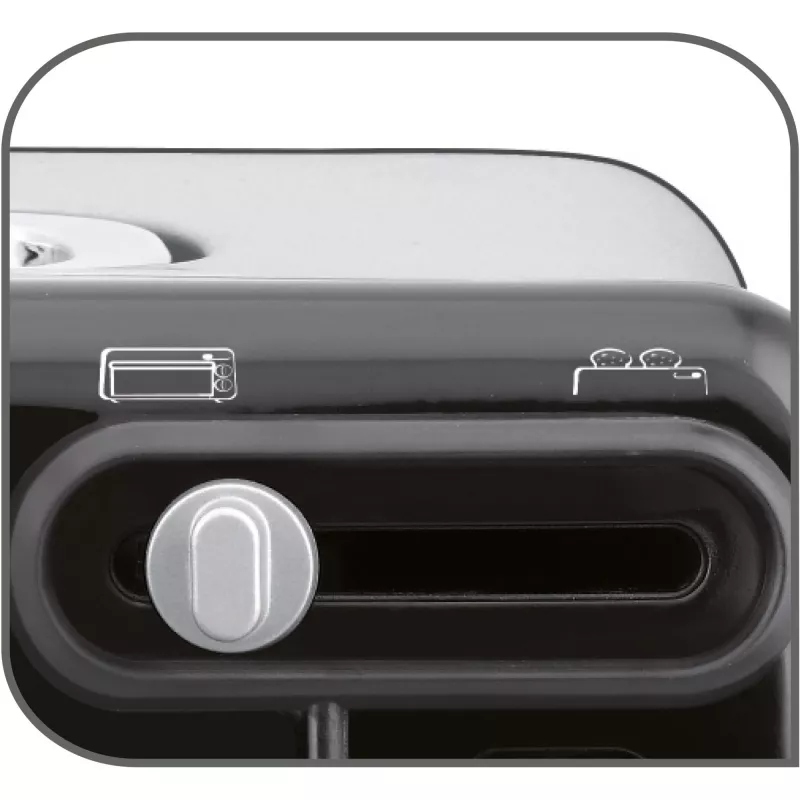 Tosteris Tefal TL6008 2 šķēles 1300 W Alumīnijs Melns