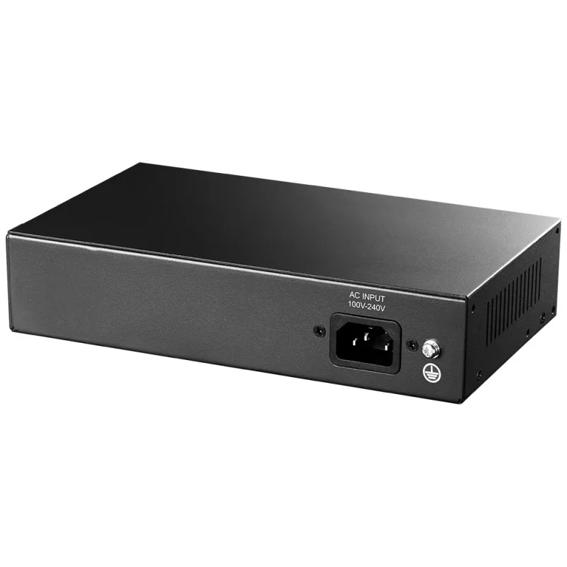 Tīkla slēdzis Cudy FS1006P Fast Ethernet 6 portu (4 PoE, 1 PoE+) 10/100 Mb/s, 1,2 Gbit/s joslas platums, metāla korpuss, statīva/sienas stiprinājums