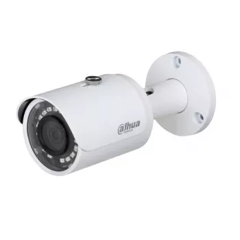 Dahua Technology Lite DH-HAC-HFW1400S Bullet CCTV drošības kamera 2560×1440, 1/2.7 collu CMOS, 97° horizontāli, 360° rotācija, vadu, balta