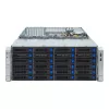 4U statīvu serveris GIGABYTE S453-S70-AAV1 — divu ligzdu LGA4677, DDR5, 16 DIMM, 38× 2,5 collu/M.2, 1600 W lieka barošanas bloka (80 PLUS Titanium)