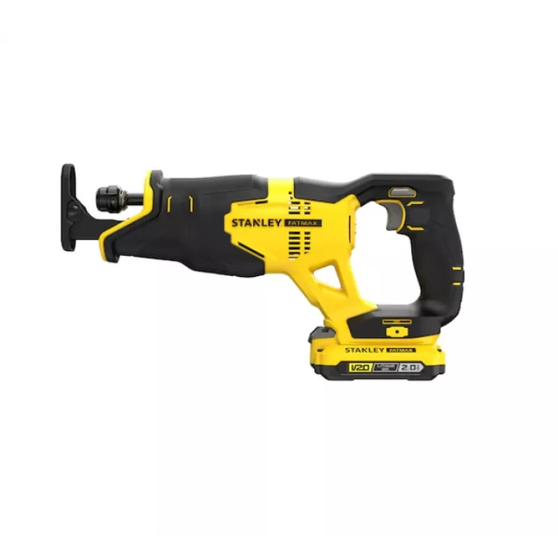 Virzuļzāģis STANLEY 20V Max ar 2 x 2,0Ah akumulatoriem un pārnēsājamo somu