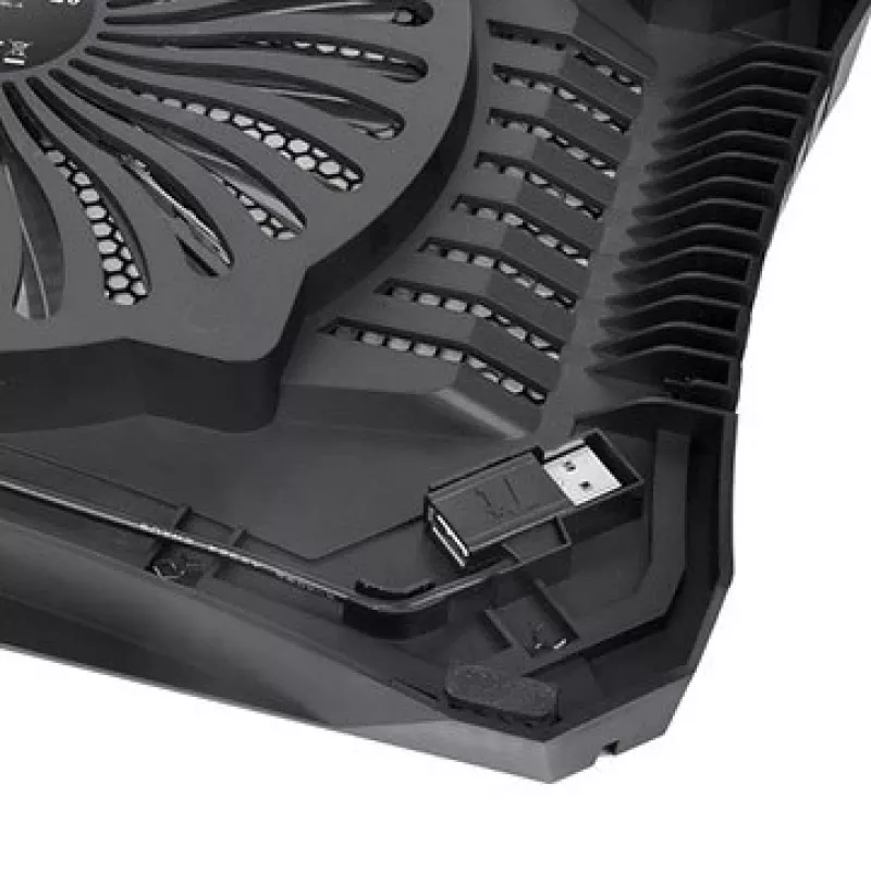 Thermaltake Massive V20 klēpjdatora dzesēšanas paliktnis 43,2 cm (17 inch) Melns