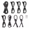 CableMod C-Series Pro ModMesh kabeļu komplekts Corsair RMi/RMx/R barošanas blokiem — Carbon krāsa