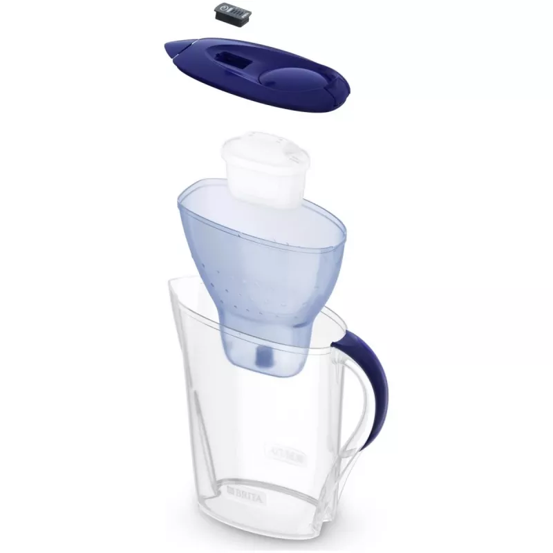 Ūdens filtra krūze BRITA Marella XL, krūzes filtrs ar MAXTRA kasetnēm, 3,5 l tvertne, 2 l filtrēta ūdens ietilpība, zila
