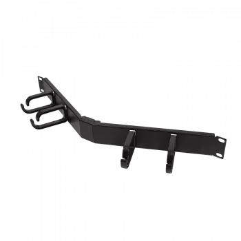 LogiLink 48,30cm (19) kabelis Organizer 1U, leņķveida - kabeļu pārvaldības panelis - melns, RAL 9005 - 1U - 48,3 cm (19)