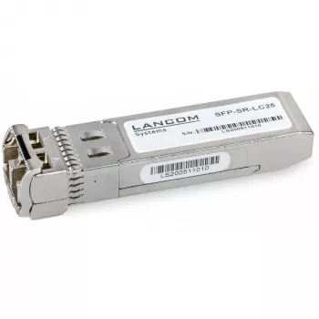 SFP28 optiskās šķiedras raiduztvērējs Lancom Systems SFP-SR-LC25, 25 Gbit/s, LC, nerūsējošais tērauds, 10 gab. iepakojumā