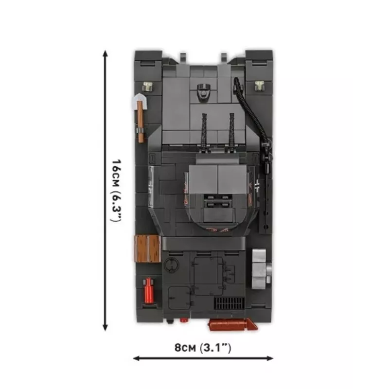 Cobi Panzer I Ausf. B būvkomplekts – 654 detaļas, detalizēts tanka modelis