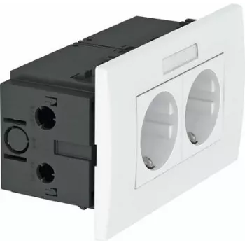 Kontaktligzdu bloks SDE-RW D0RT2B Module 45 2-vietīgs 84x140x59mm (6119429)