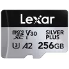 Atmiņas karte microSD 256GB C10 A2 U3 V30 205/150MB/s Silver Plus