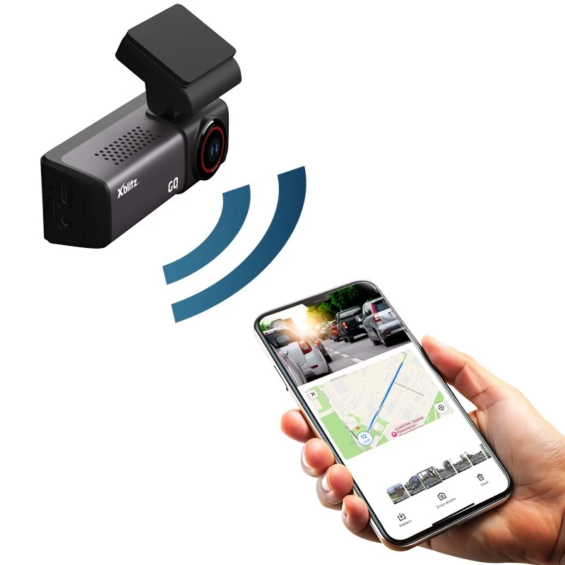 Auto videoreģistrators Xblitz GO3 Full HD 2K (2560x1440) 140° IMX335, 60 kadri/s, GPS, 2 collu displejs, stāvēšanas režīms, MicroSD līdz 128GB