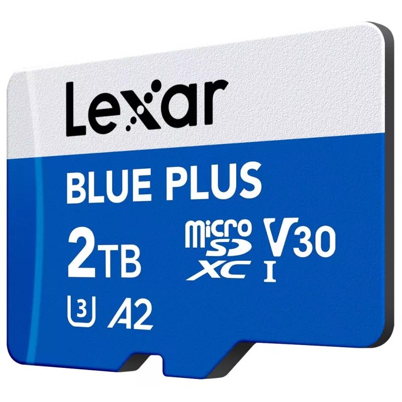 MicroSDXC atmiņas karte Lexar BLUE PLUS 2 TB UHS‑I, 170 MB/s, U3 V30, ūdensizturīga