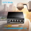 Tīkla slēdzis Cudy GS105 — 5 portu Gigabit Ethernet (10/100/1000), melns, 5 V DC barošana iekļauta