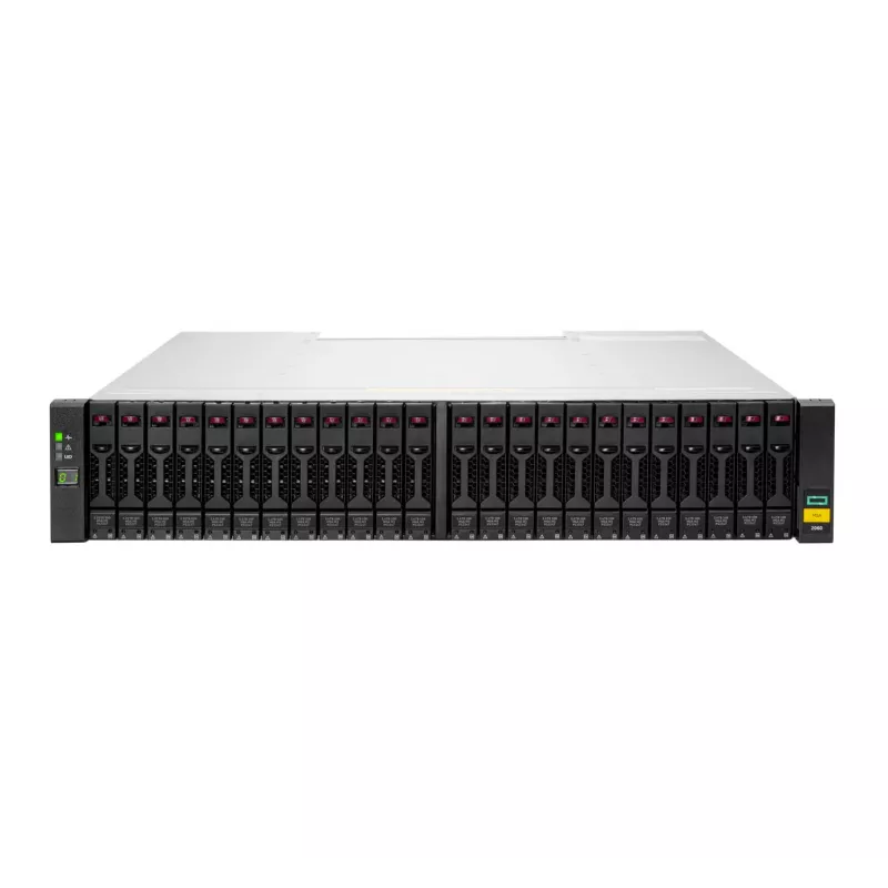 HPE MSA 2060 disku masīvs, plaukta 2U, 24 HDD SSD, 0 TB