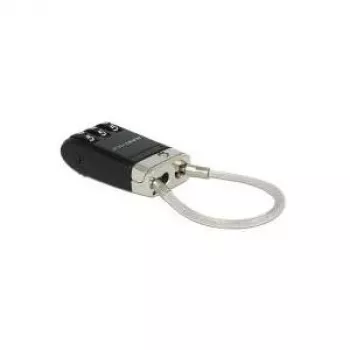 USB bloķēšanas kabeļslēdzene, melna, Navilock 20647