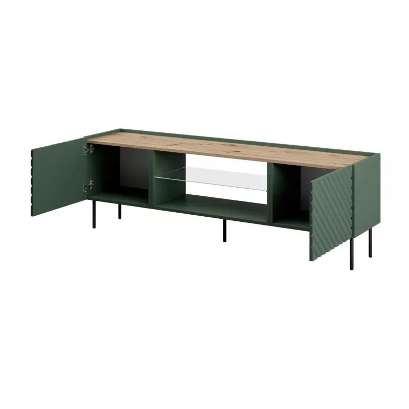 EF ONDA RTV skapis 180.5x40xH58.39 zaļš (stāvošs vai stiprināms pie sienas)