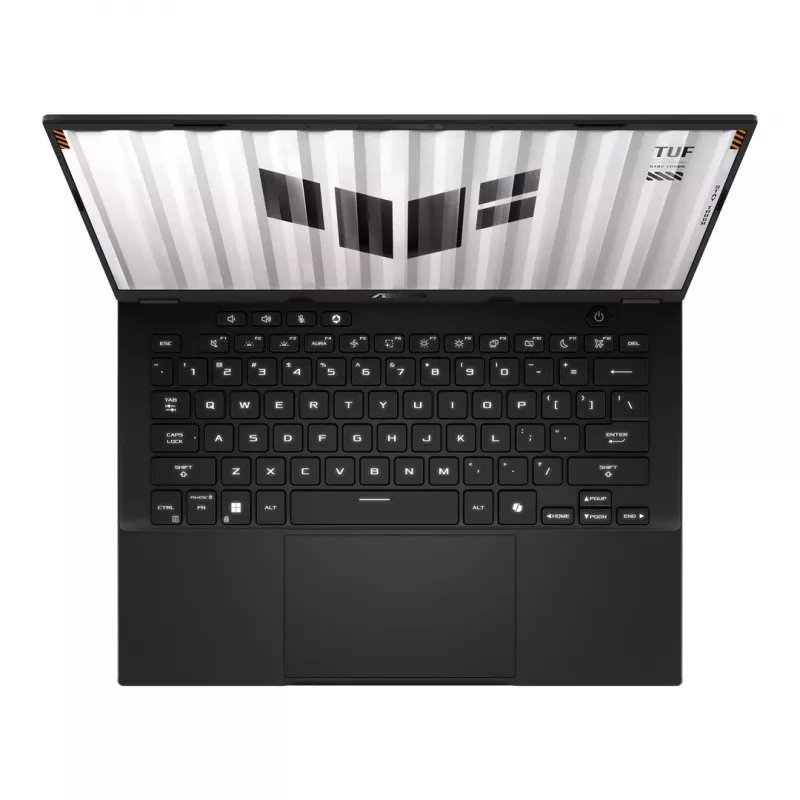 Portatīvais dators ASUS FA401UH-RG018 — 14 collu WQXGA IPS 165Hz, AMD Ryzen 7 260 (8c/16t, līdz 5.1 GHz), RTX 5050 8GB, 16GB LPDDR5x, 512GB PCIe 4.0 SSD, 73Wh