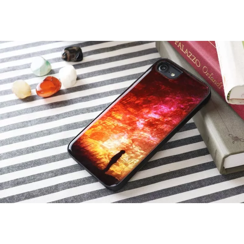 Aizsargājošs telefona maciņš iKins Apple iPhone 8/7 — starry night Melns
