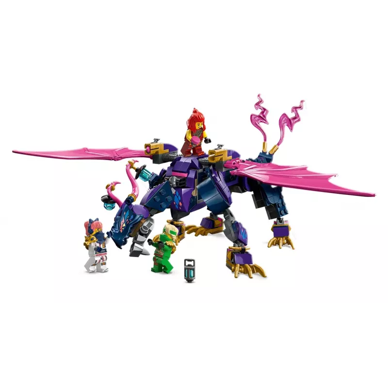 LEGO konstruēšanas rotaļlieta NINJAGO 71842 Rontu the Master Dragon — 381 detaļas, 4 minifigūras, izstādes modelis 130 mm