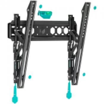 Sienas TV stiprinājums ONKRON TM5-B 32–70 collu ekrāniem, noliecams, 60 kg, VESA 75x75–400x400, melns