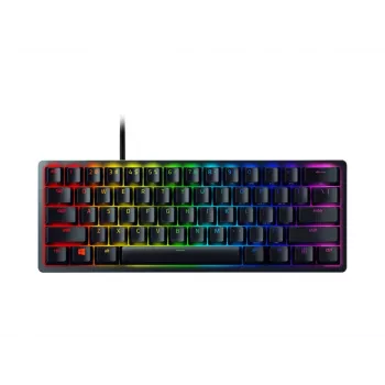 Razer Huntsman Mini 60% Gaming tastatūra Opto-Mechanical Purple Switch RGB LED gaisma NORD vadu