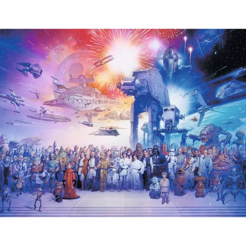 Puzzle TMTOYS Ravensburger Star Wars episode I–VI Saga, 2000 gab., 980 mm platums