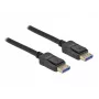 Delock - DisplayPort kabelis - DisplayPort (V) uz DisplayPort (V) - DisplayPort 2.0 - 2.0 m - Atbalsta 10K 60 Hz (10 240 x 4320) - Melns (80262)