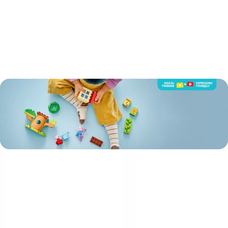 Lego 10431 Duplo Peppa Pig Dārza un Koka mājas rotaļu komplekts
