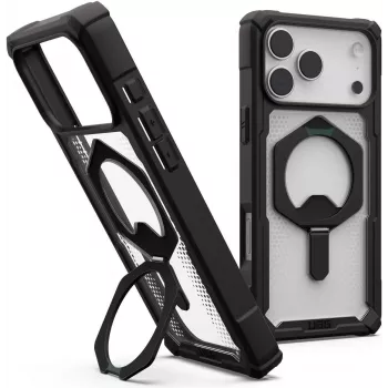 UAG Urban Armor Gear Plasma XTE MagSafe Kickstand Case | Apple iPhone 17 Pro Max | melns/caurspīdīgs | 11452811404G (11452811404G)