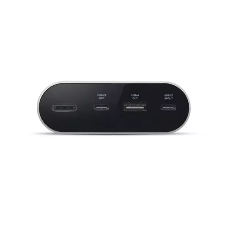 Pārnēsājams lādētājs Dell APB080GL 25000 mAh, 1×USB-A + 2×USB-C, 2 A izeja, pelēks, 0,522 kg