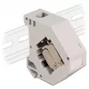 Delock - Modularadapter - DIN sliedes montāžai - CAT 6a - STP - Pelēks - 1 savienotājs (86014)
