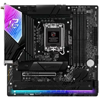 Mātesplate ASRock B860M Lightning WiFi — Intel B860, LGA1851, microATX, DDR5, 4 DIMM, Wi‑Fi 6E, 2.5Gb LAN, Thunderbolt 4