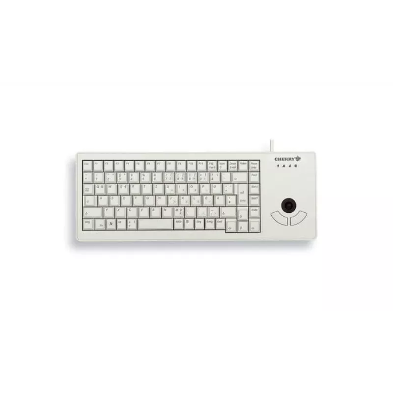 CHERRY XS Trackball tastatūra Universāla USB QWERTZ Vācu Pelēka