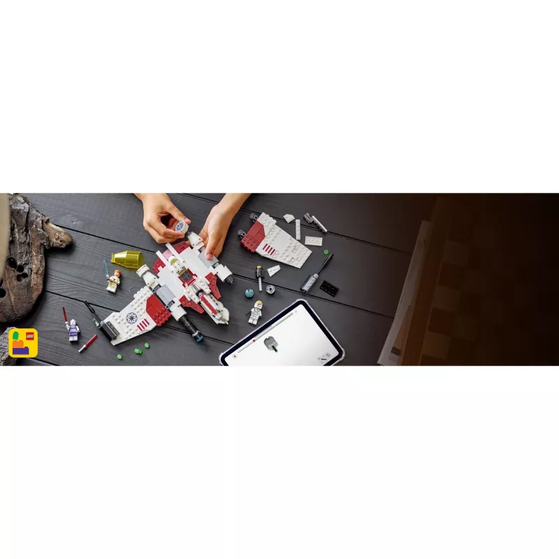 LEGO Star Wars V-19 Torrent Fighter 75432 konstruktors — 567 gab., 3 minifigūras, izstādes un rotaļu modelis