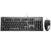 A4Tech KM-72620D - Tastatūras un peles komplekts - USB - US - Melns